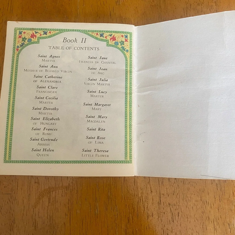 Rev Daniel A Lord Miniature Stories of the Saints Book Two Childrens Green Good